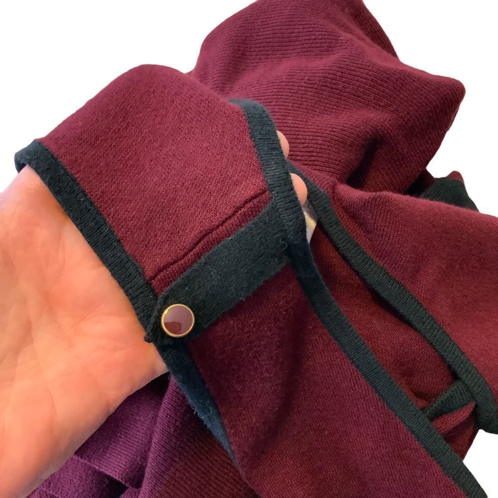 Romeo & Juliette Couture Maroon Red Sleeveless Sweater Dress Fit & Flare Size L - Picture 8 of 11
